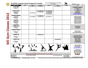 Schedule 2013 Specialty